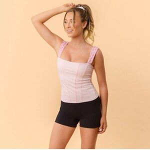 Blogilates Women's Tiny Bows Corset Tank Top